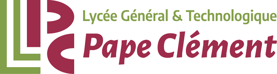 Logo du lycée Pape Clément - Version horizontale